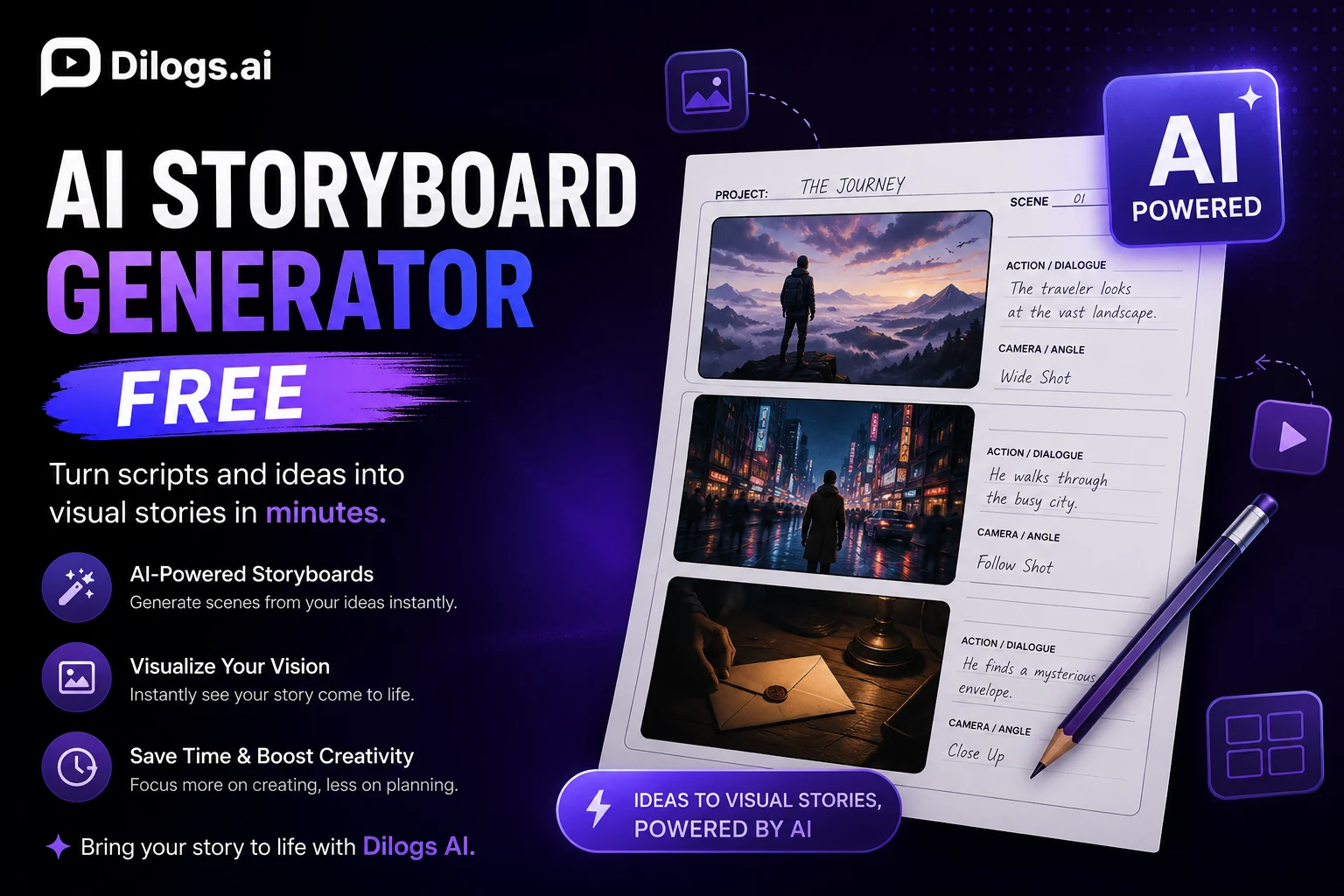 AI Storyboard Generator Free: Turn Ideas Into Visual Stories