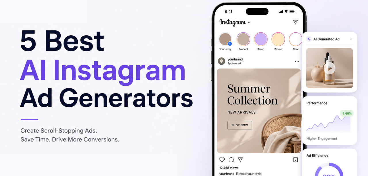 5 Best AI Instagram Ad Generators for High-Converting Ads