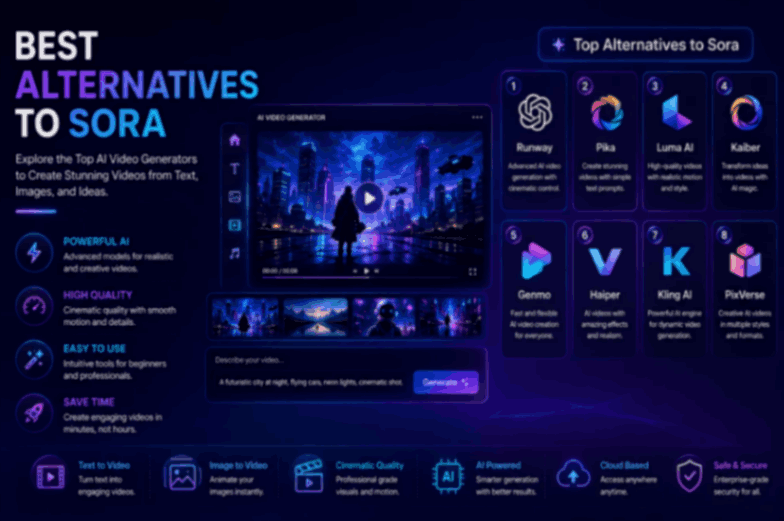 Alternatives to Sora: 10 Best AI Video Generators to Try in 2026